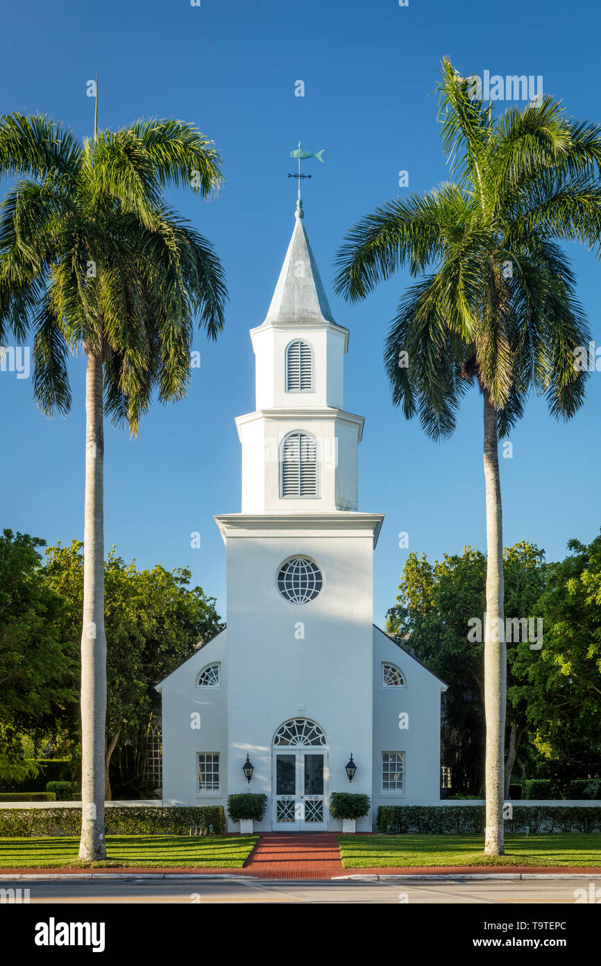 Trinity-by-the-Cove Episcopal Church, Naples, Florida, USA Stock Photo