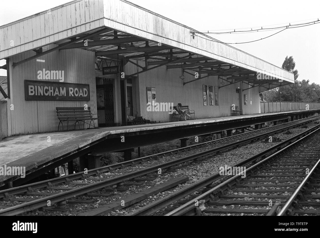 Bingham Road Down Platform -1 Stock Photo