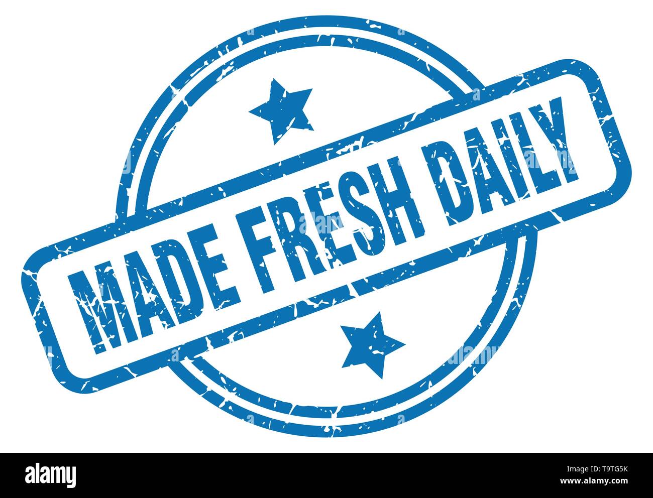 made fresh daily round vintage grunge stamp Stock Vector Image & Art ...