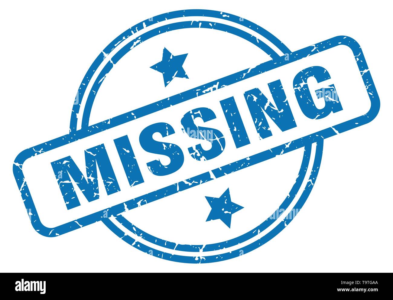 Missing Stamp Sign Seal Stock Vector Images - Alamy