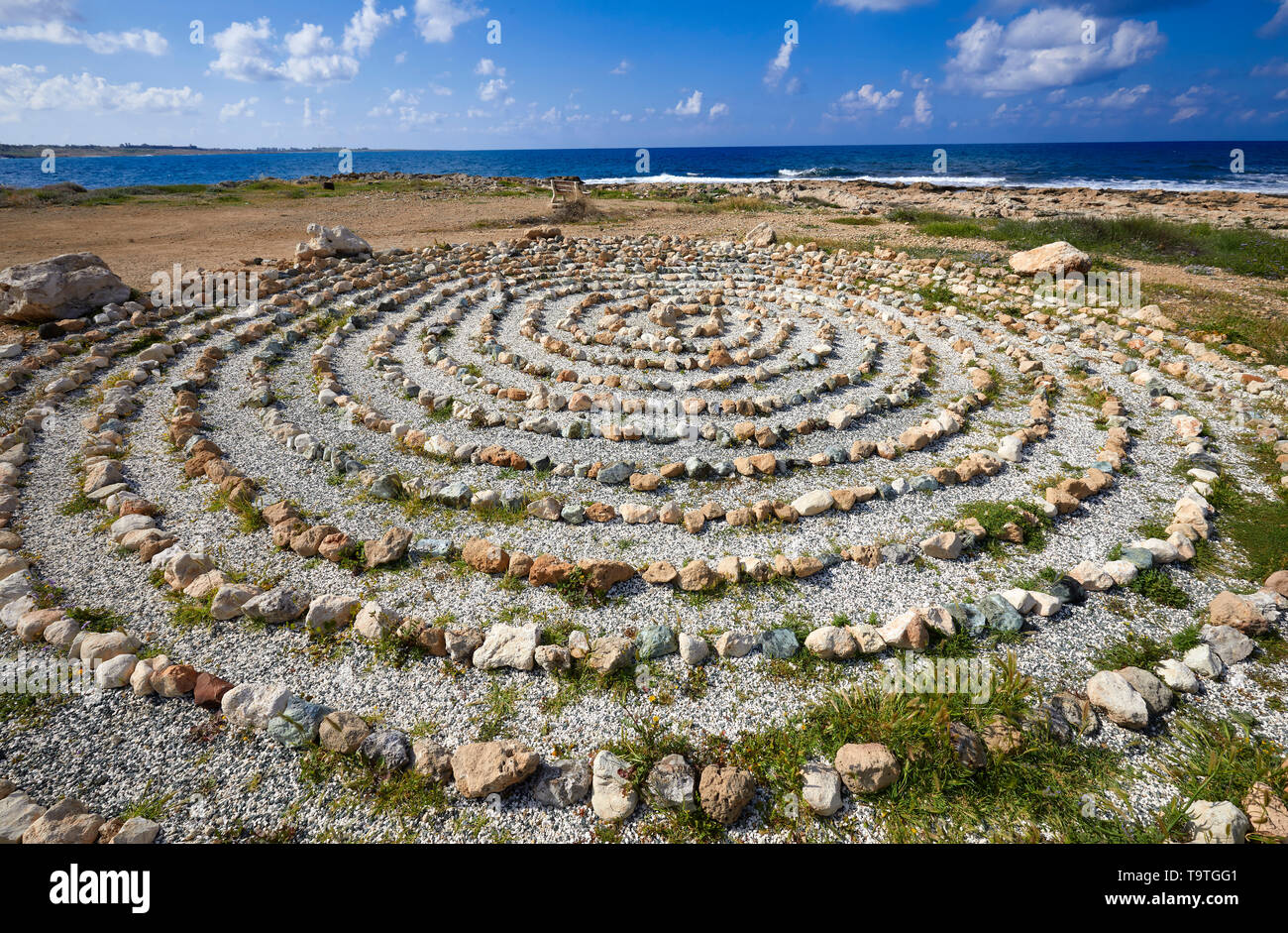 Stone circle Cyprus Stock Photo