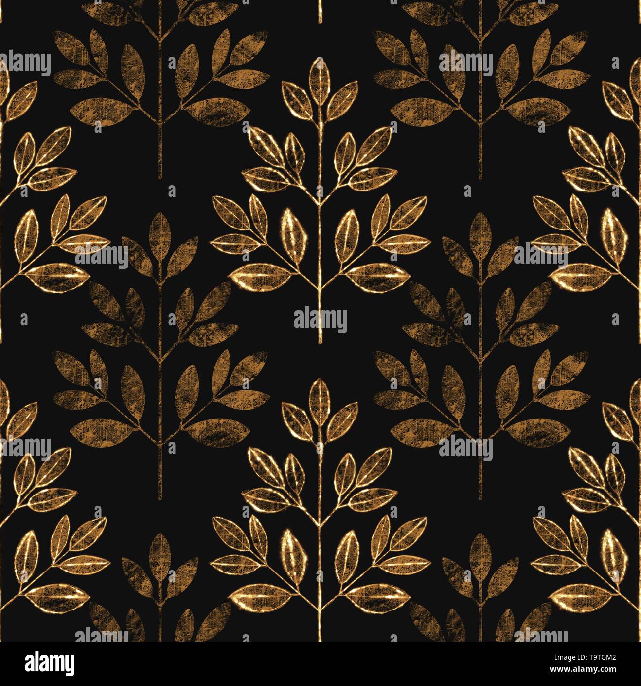 Abstract leaf seamless pattern. Floral grunge background Stock Photo ...