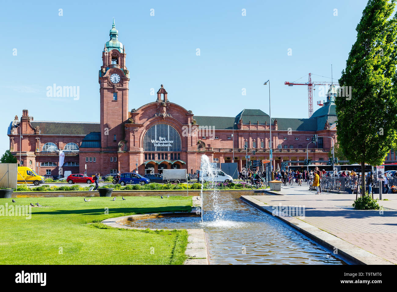 Hauptbahnhof, Wiesbaden, Germany Stock Photo Alamy