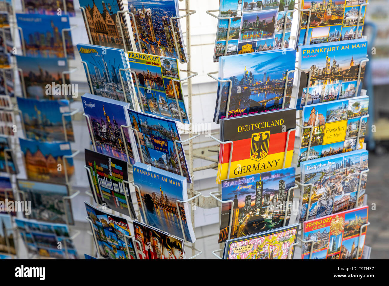 Souvenir Shop, Postcards on the Ršmerberg, Frankfurt am Main Stock Photo -  Alamy