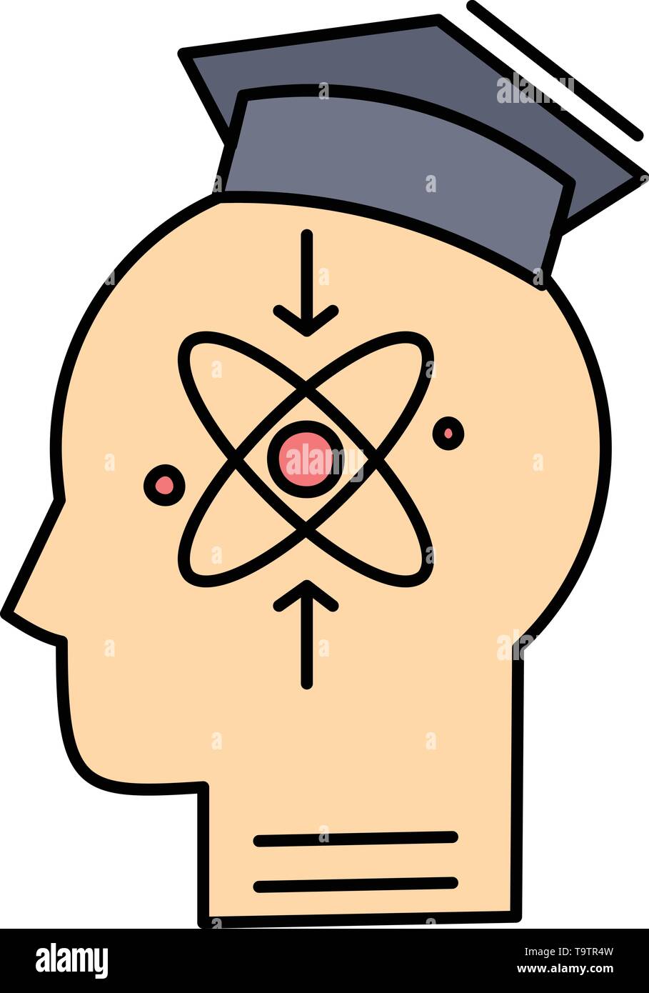 Capability Head Human Knowledge Skill Flat Color Icon Vector Capability Head Human Knowledge Skill Flat Color Icon Vector