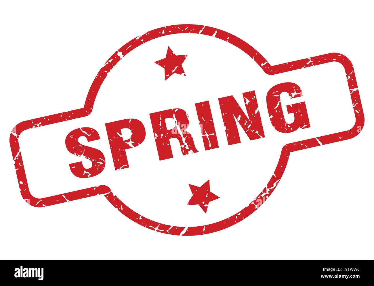 spring stamp isolated on white Stock Vector Image & Art - Alamy