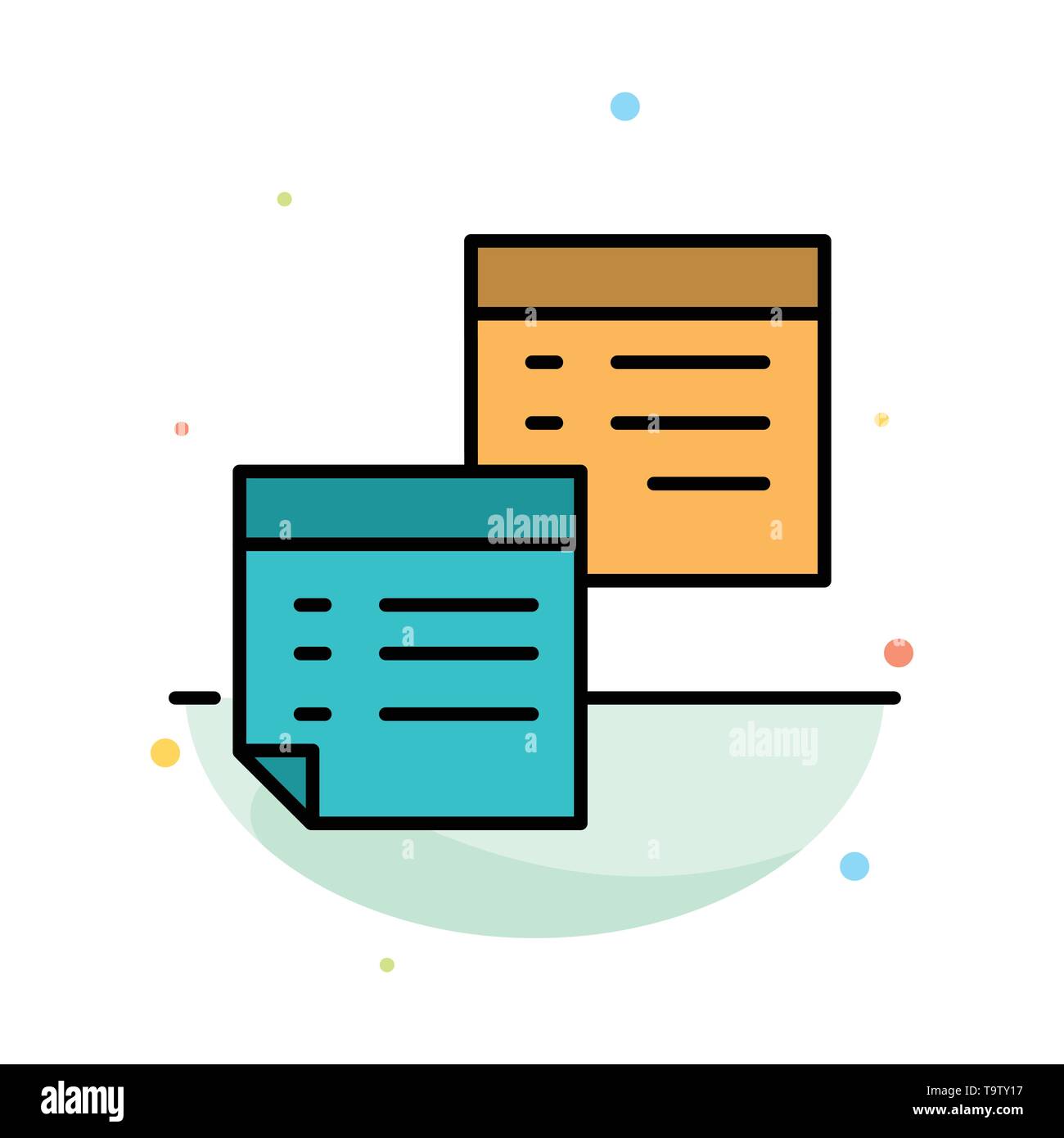 Gold folder and paper and notes hi-res stock photography and images - Alamy