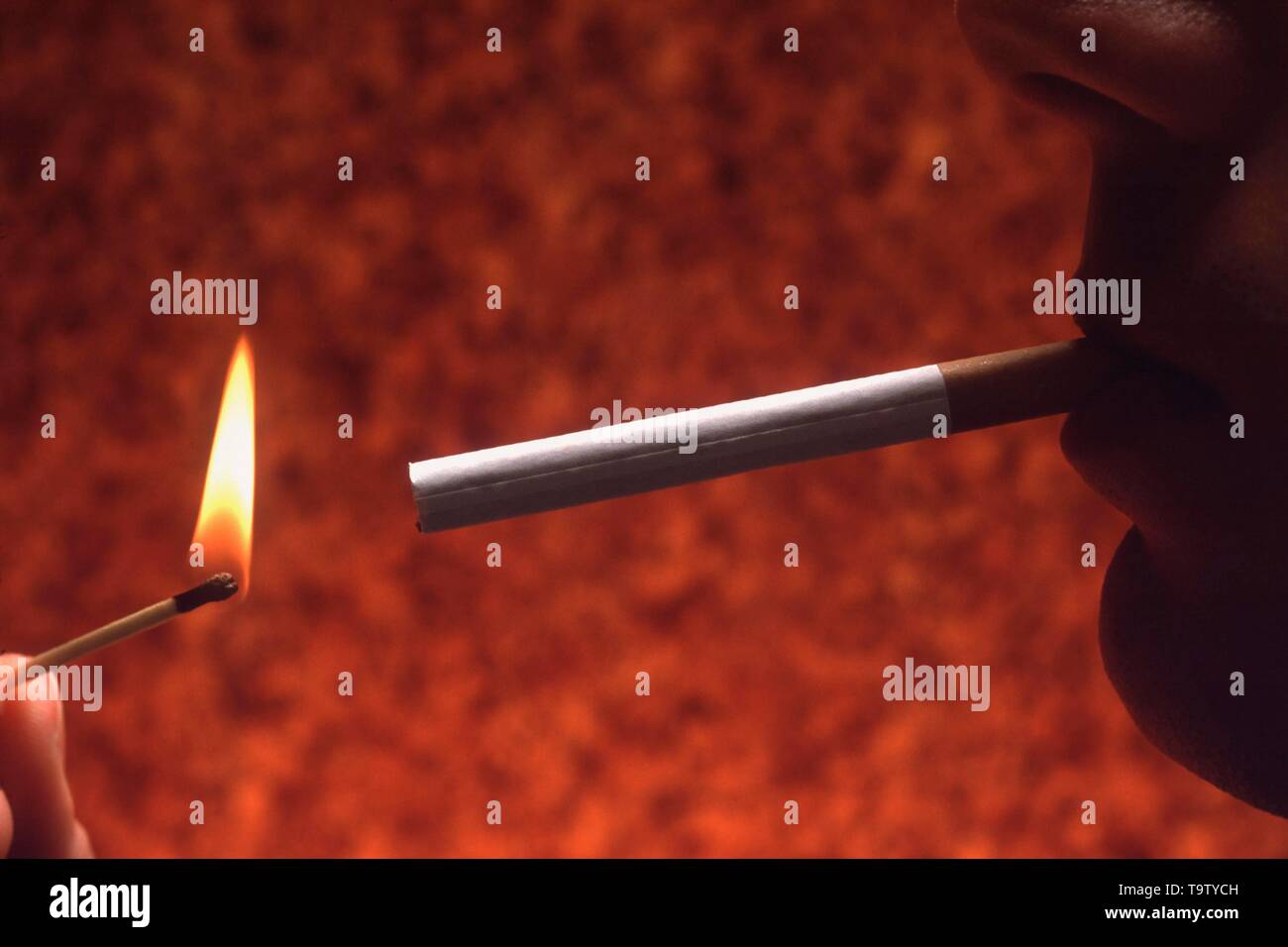 Lighting Cigarette Match High Resolution Stock Photography and Images