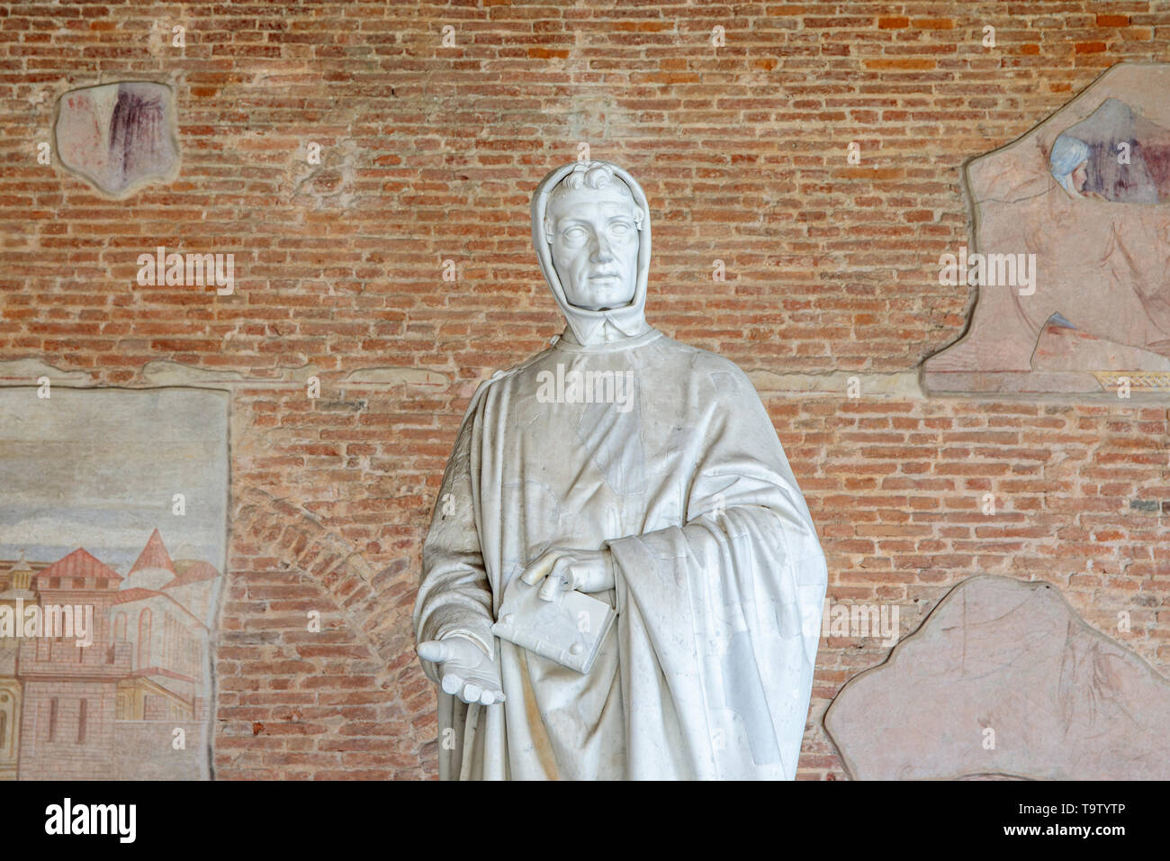 Art work in the Campo Santo in the Paizza del Duomo in Pisa Stock Photo