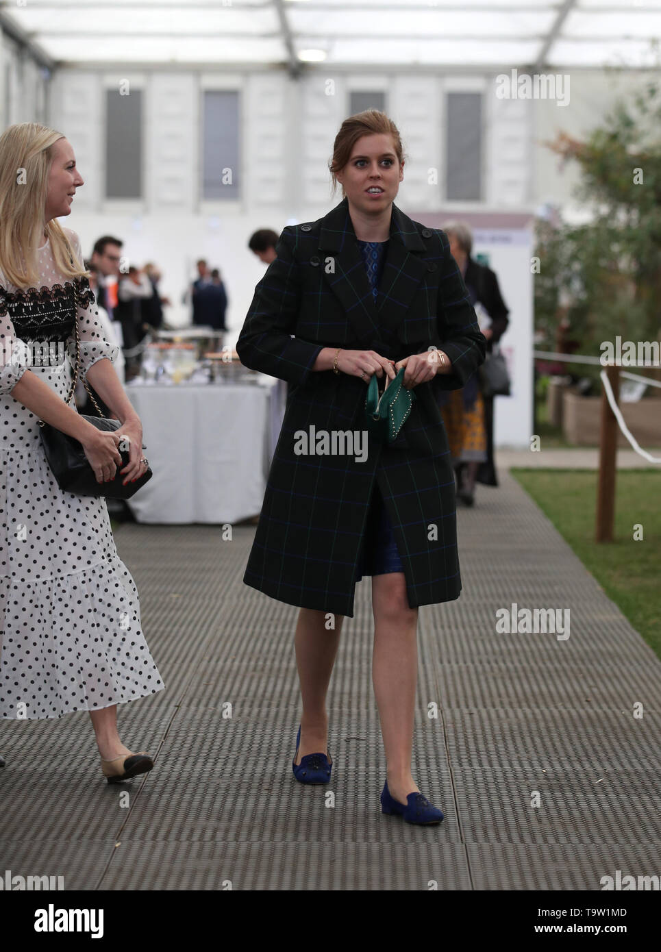 Princess Beatrice of York with her friend Alice NaylorLeyland as they look at a display during