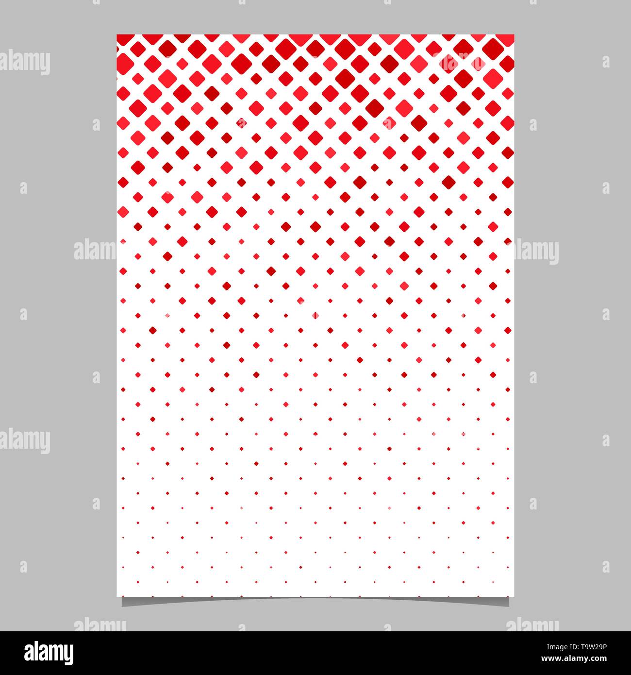 Geometrical rounded square pattern background flyer template Stock Vector
