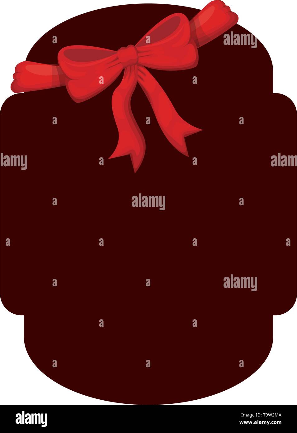 elegant frame with ribbon isolated icon Stock Vector Image & Art - Alamy