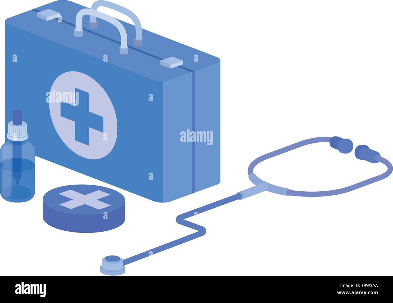 first aid kit on white background Stock Vector Image & Art - Alamy