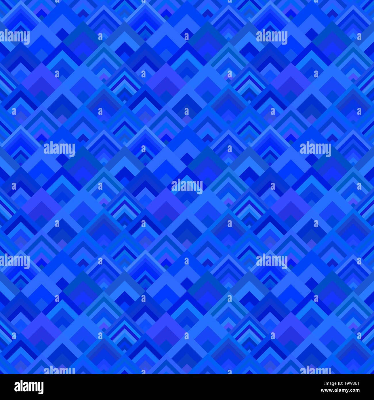 Blue seamless diagonal shape pattern - vector mosaic background Stock ...