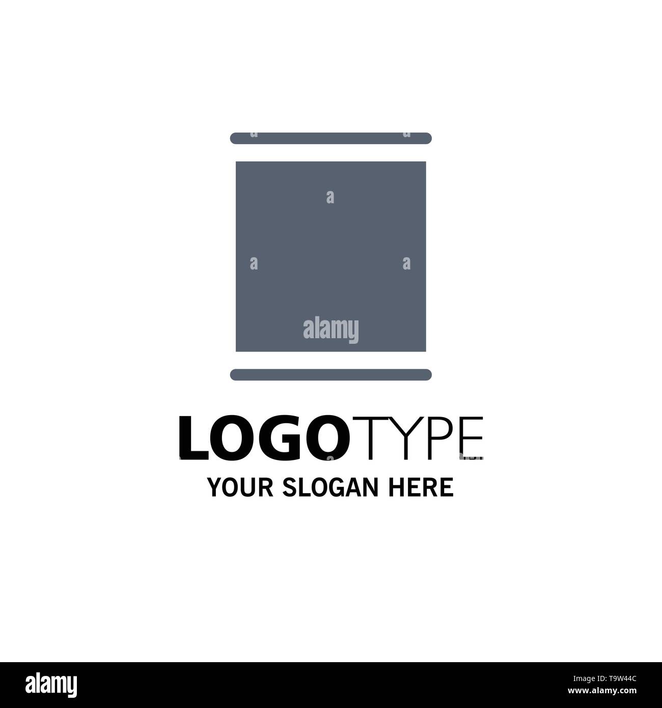Gallery, Instagram, Sets, Timeline Business Logo Template. Flat Color Stock Vector
