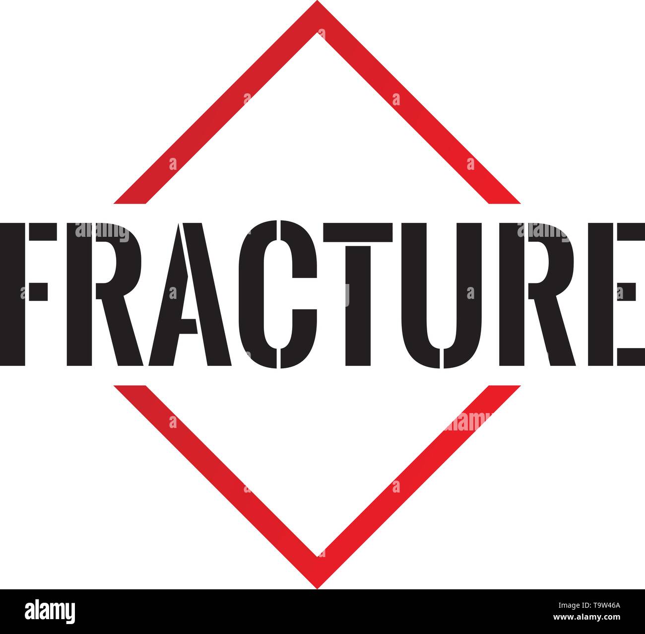Fracture Triangle or pyramid line art vector icon Stock Vector