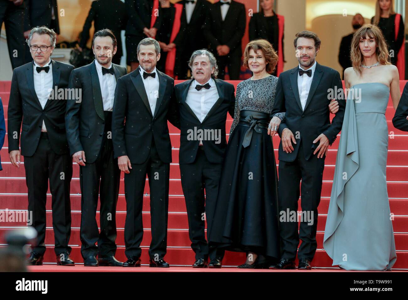 Nicolas Bedos, Daniel Auteuil, Guillaume Canet, Fanny Ardent,2019 Cannes Stock Photo