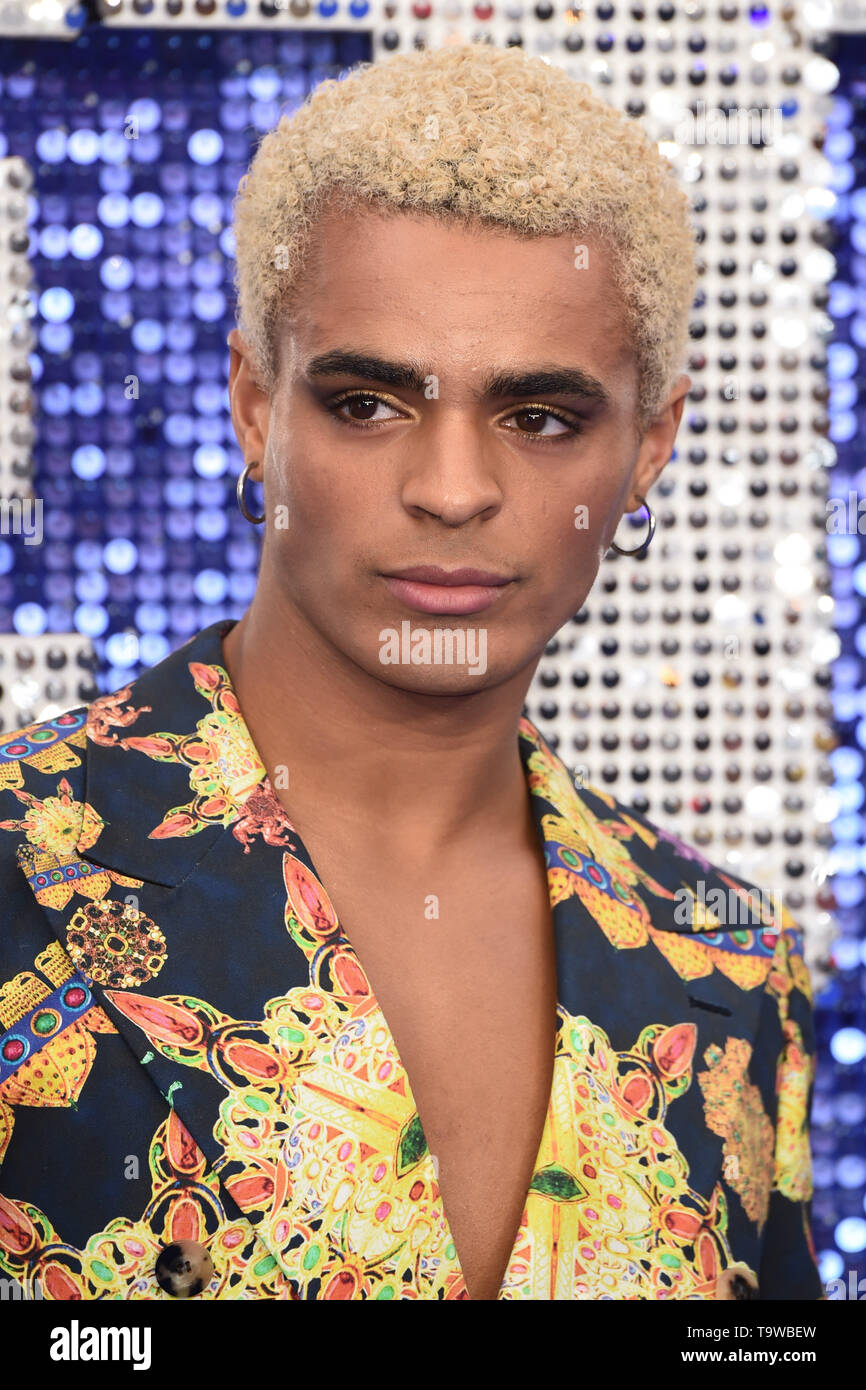 London, UK. 20th May, 2019. LONDON, UK. May 20, 2019: Layton Williams arriving for the 'Rocketman' UK premiere in Leicester Square, London. Picture: Steve Vas/Featureflash Credit: Paul Smith/Alamy Live News Stock Photo