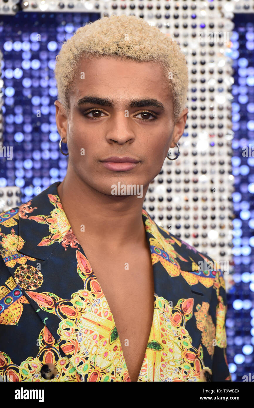 London, UK. 20th May, 2019. LONDON, UK. May 20, 2019: Layton Williams arriving for the 'Rocketman' UK premiere in Leicester Square, London. Picture: Steve Vas/Featureflash Credit: Paul Smith/Alamy Live News Stock Photo