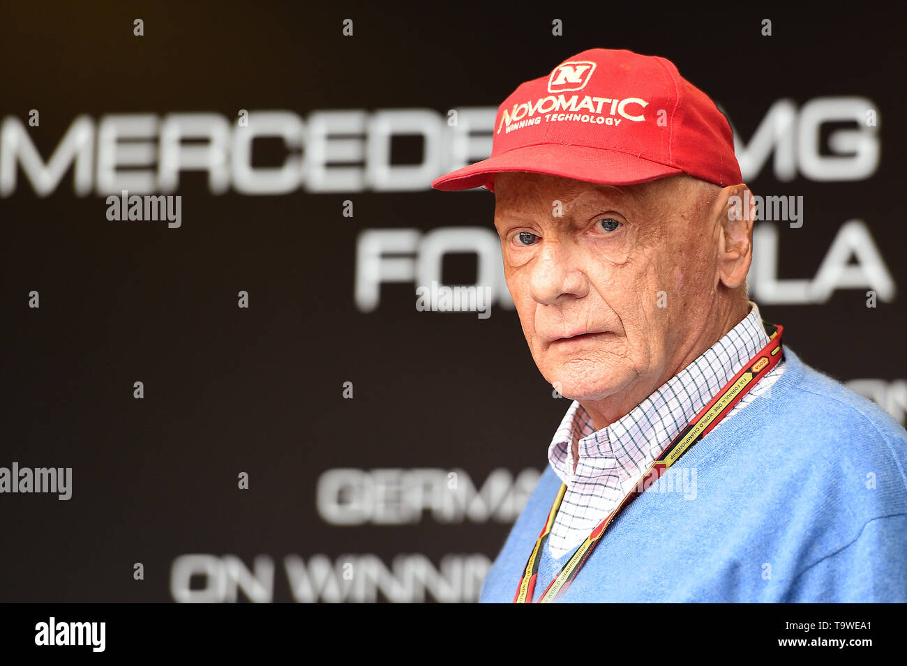 Hockenheim, Deutschland. 21st May, 2019. Niki Lauda died at the age of 70 Niki  LAUDA (AUT, Ex Formula 1 driver, expert, member of the supervisory board  Mercedes AMG), single image, single image,