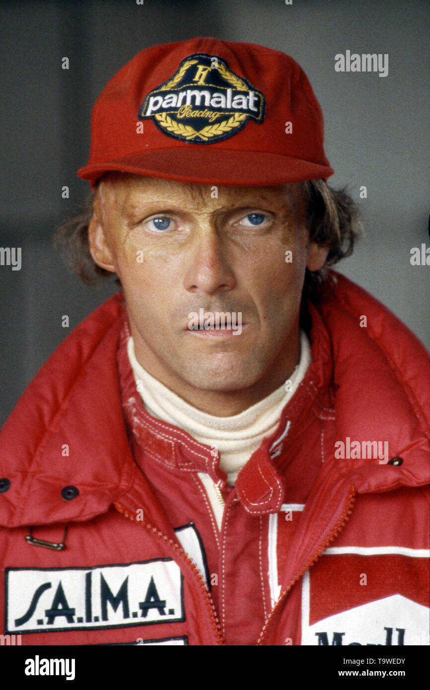 Niki Lauda died at the age of 70 Niki LAUDA (AUT), Formula 1, racing driver,  Marlboro Mc Laren International, half figure, half figure, portrait,  PortrvÉ¬ÉvÇ¬sst, portrait, cropped single image, single motif, at