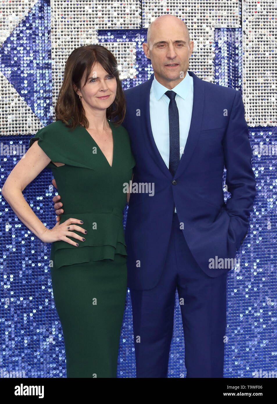 Mark Strong and Liza Marshall attend the UK Premiere of Rocketman at the Odeon Luxe, Leicester Square Stock Photo