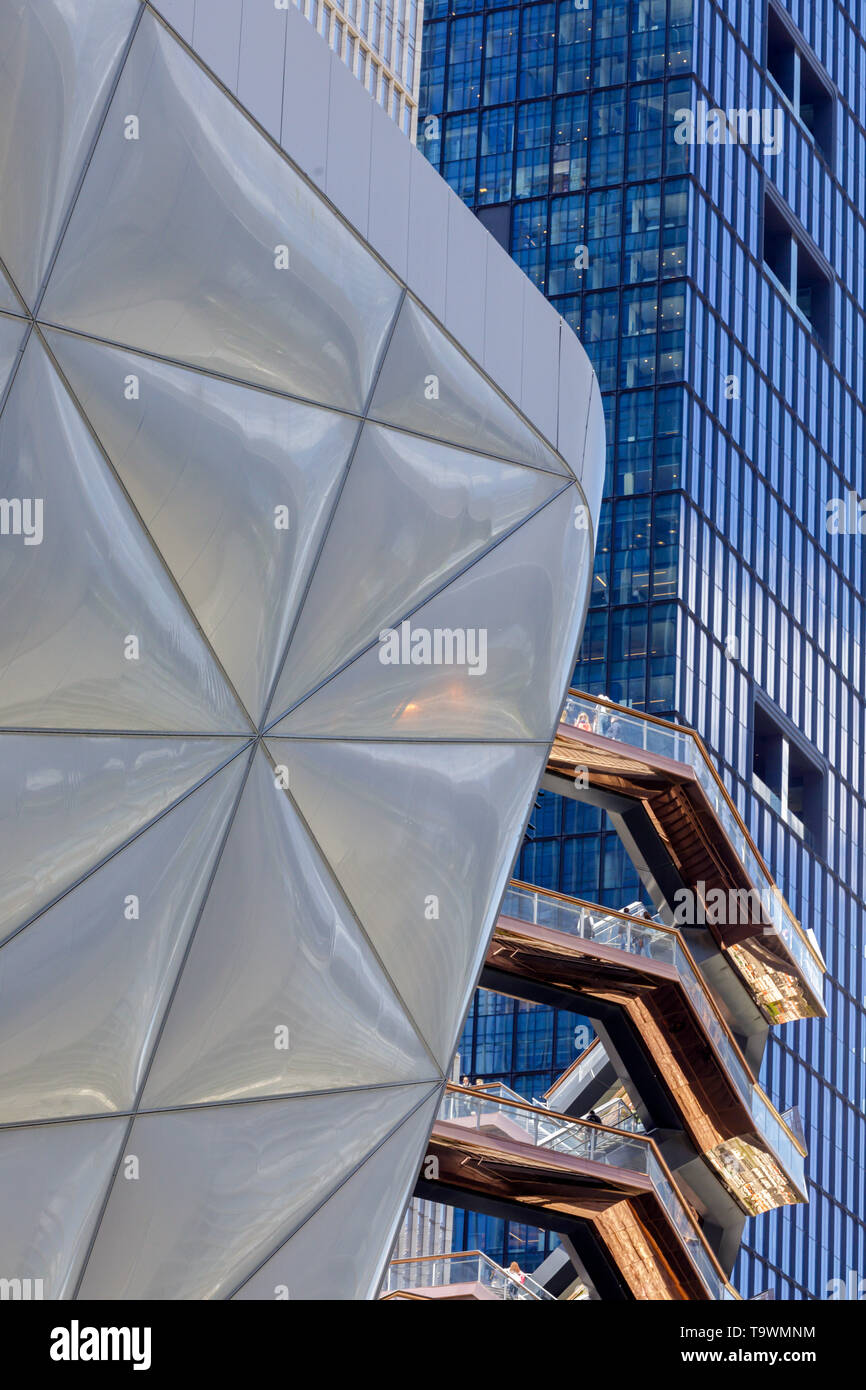 The Shed and the Vessel, Hudson Yards, New York, New York, USA. Stock Photo