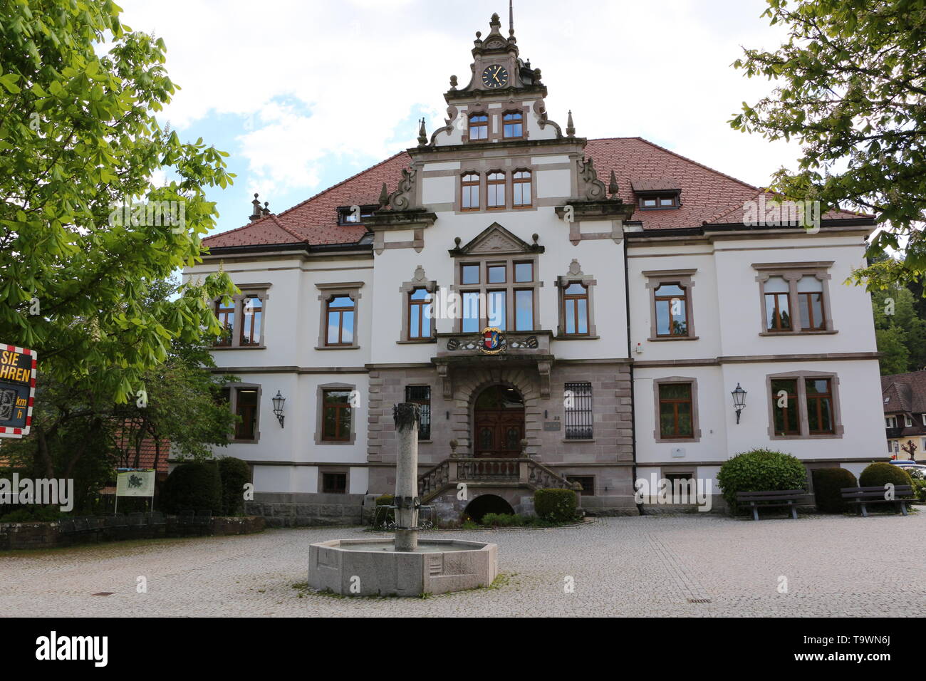 Im Zentrum von Schönau im Schwarzwald Stock Photo