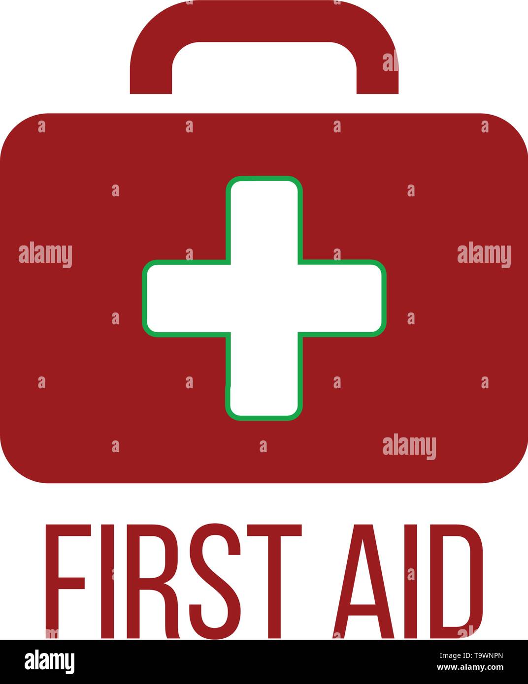 First aid kit icon. Medical box with cross. Medical equipment for ...