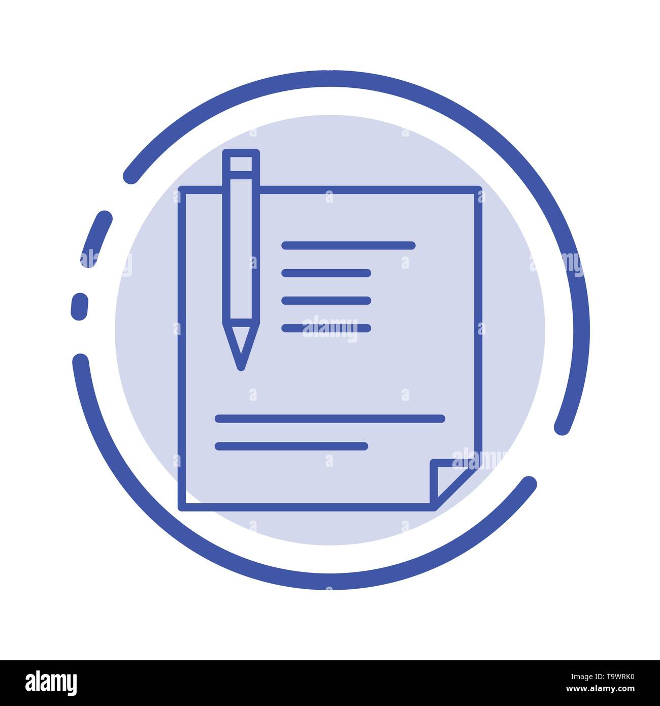 Signing document blue Stock Vector Images - Alamy