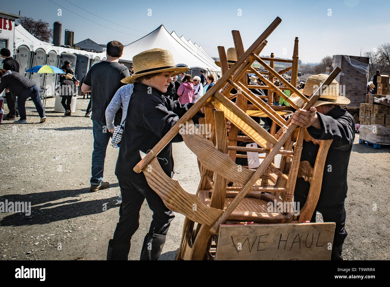 Annual fire company auction, Lancaster, PA. Commonly referred to as Mud Sales. Held in spring