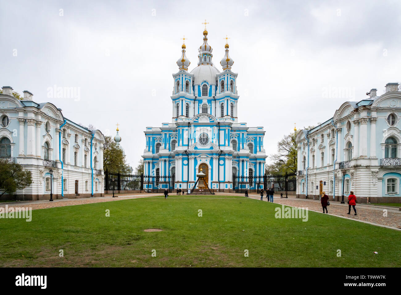 Saint Petersburg, Russia - May 2019: Smolny Cathedral Church of the