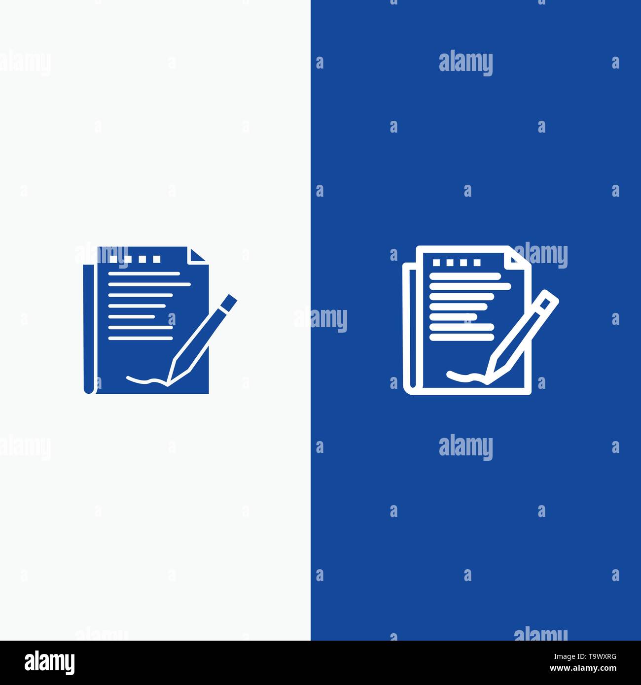 Agreement Report Form Layout Paper Line And Glyph Solid Icon
