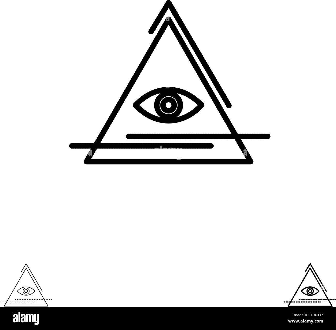 illuminati triangle black