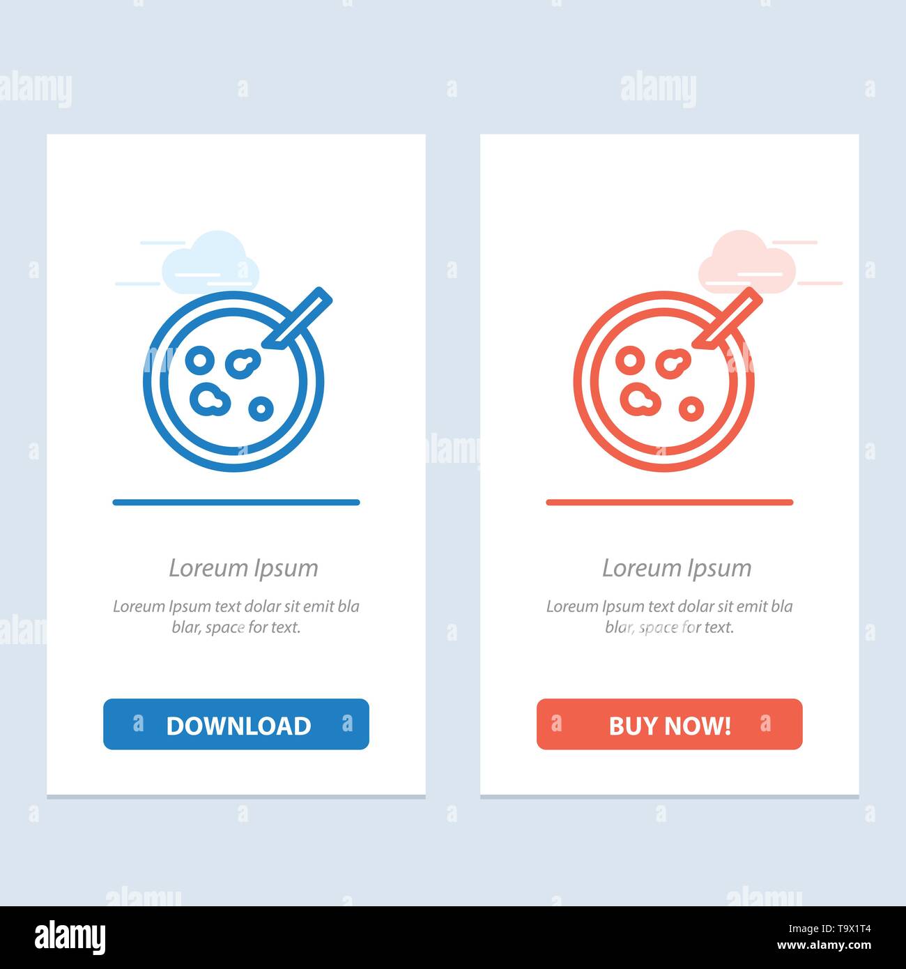 Petri, Dish, Analysis, Medical Blue and Red Download and Buy Now web