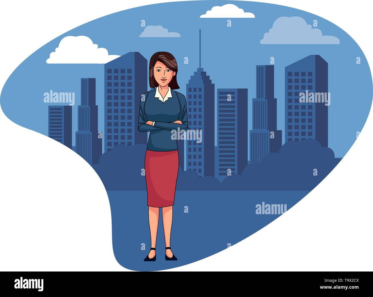 businesswoman avatar cartoon character Stock Vector Image & Art - Alamy
