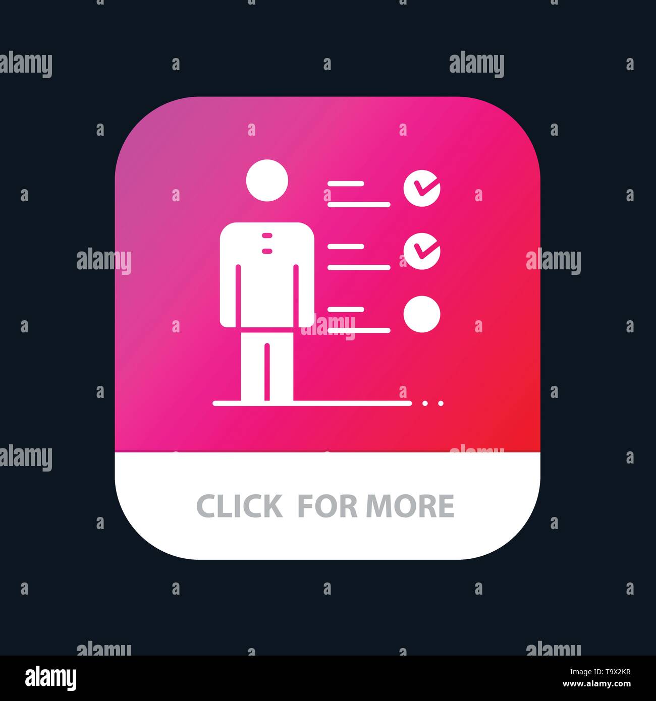 Professional Skills, Skills, Jobs kills, Professional Ability Mobile App Button. Android and IOS Glyph Version Stock Vector