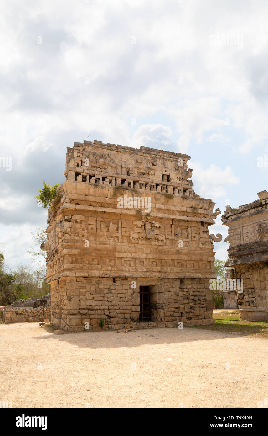 Chichen Itza mayan ruins La Iglesia or The church, a small temple