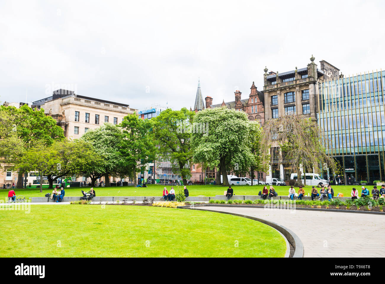 The city of Edinburgh is the capital of Scotland an old city in the heart of Scotland it has many tourist attractions Stock Photo