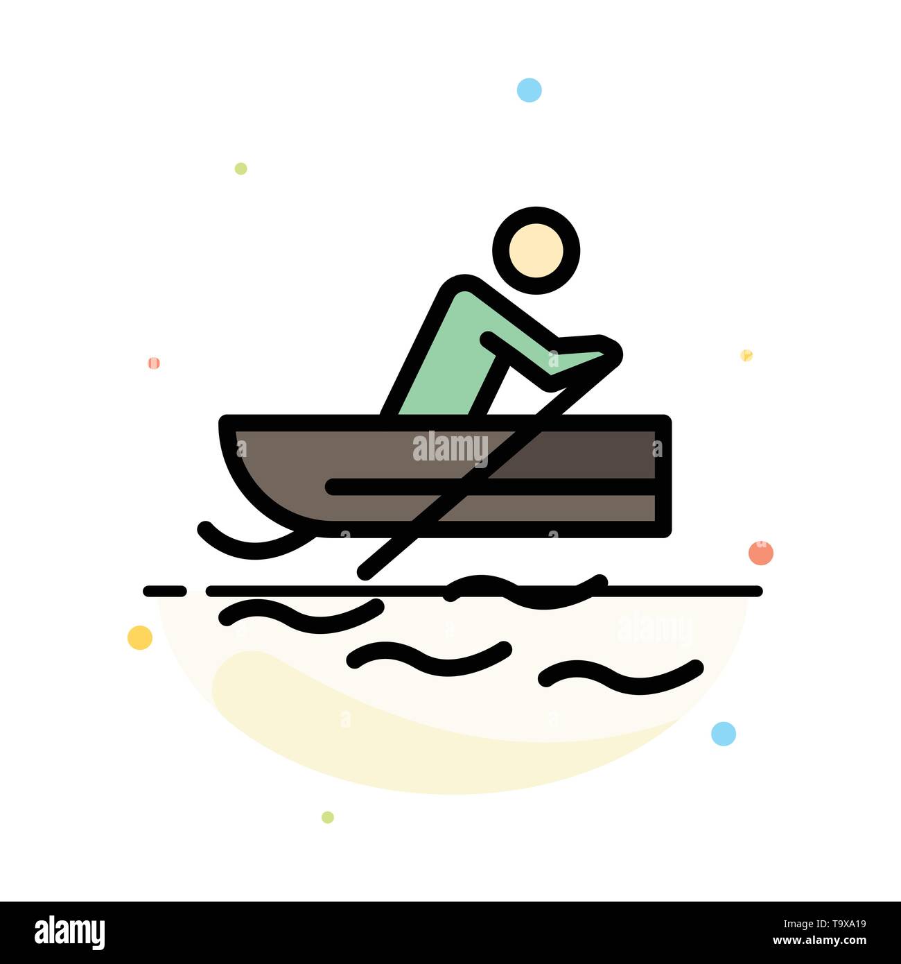 Boat rowing exercise Stock Vector Images - Alamy