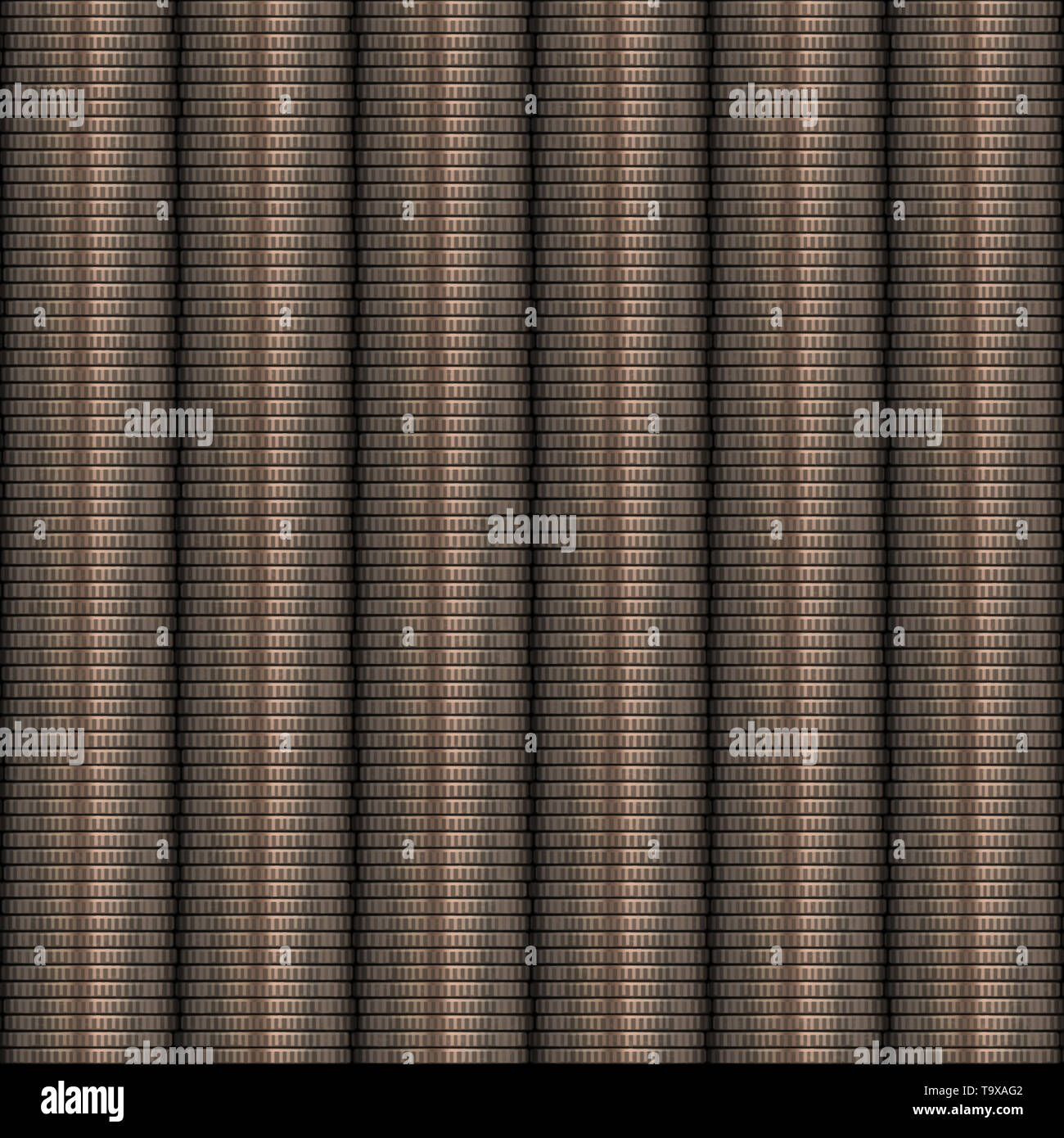 Stacked Coins Seamless Texture Tile Stock Photo