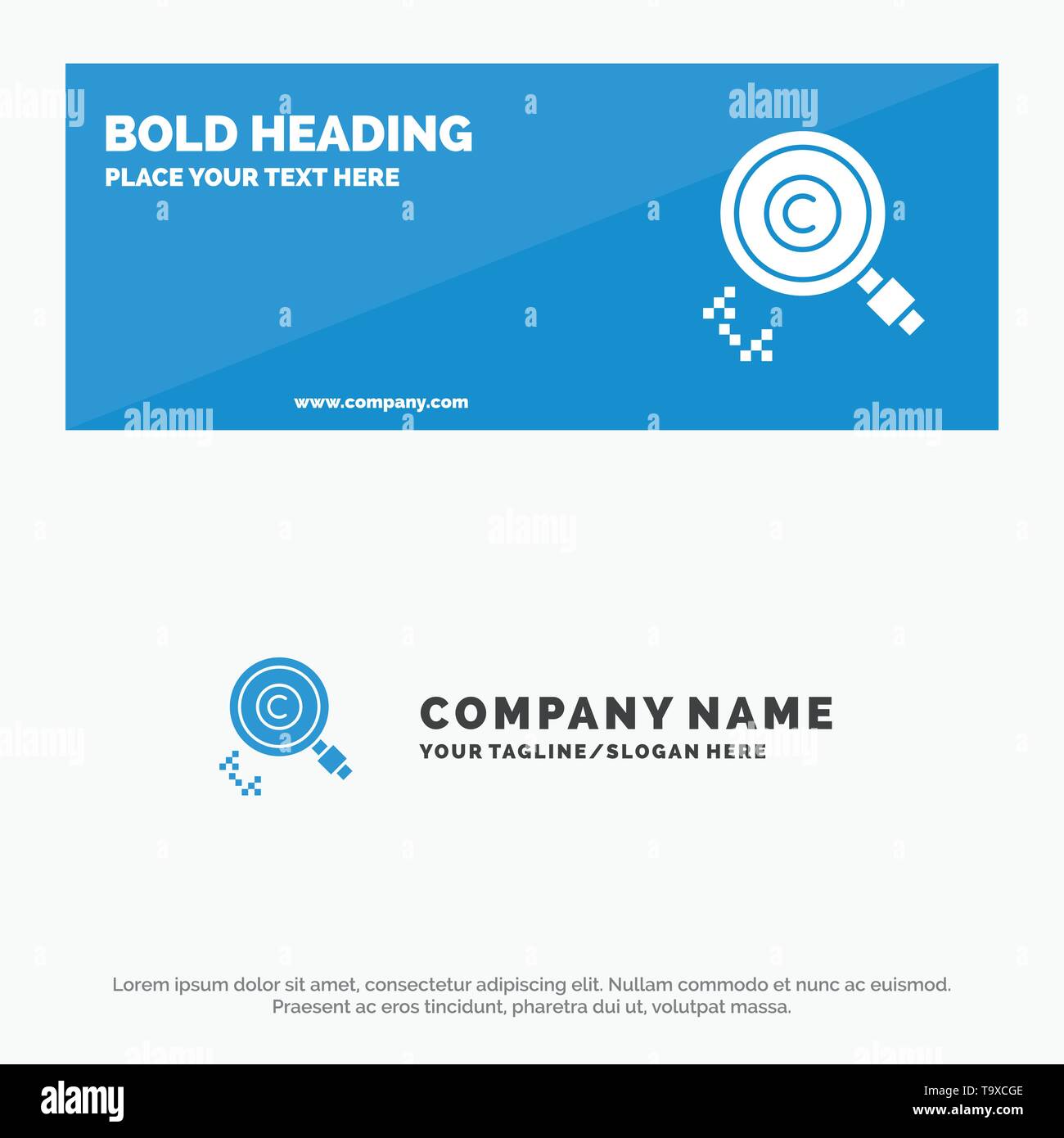 Content Copyright Find Owner Property Solid Icon Website