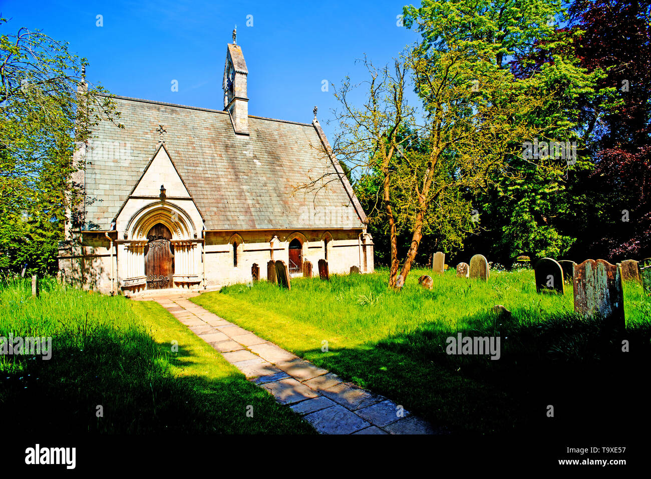 St Giles Church, Skelton Village near York, England Stock Photo Alamy