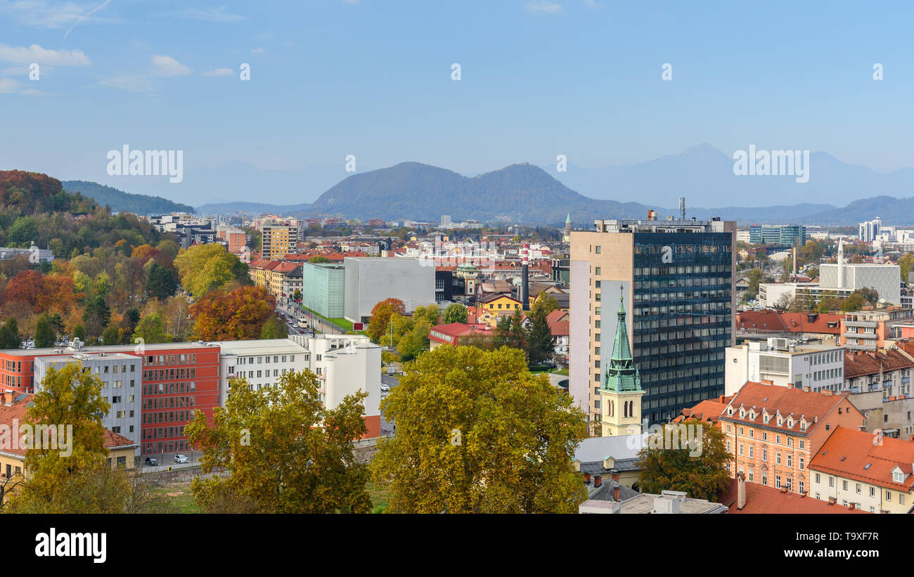 Aerial view of ljubljana hi-res stock photography and images - Alamy