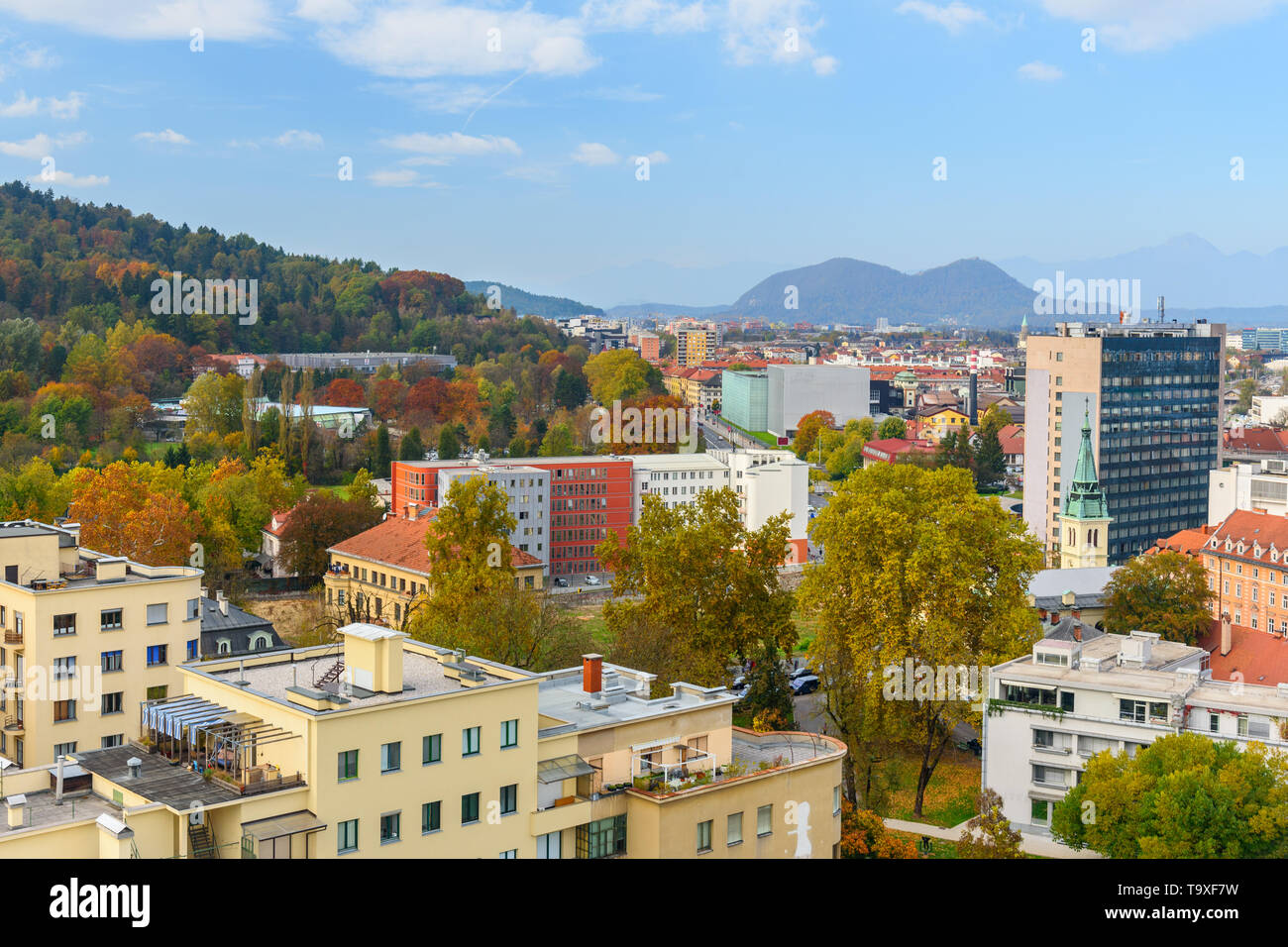 Aerial View Of Ljubljana High Resolution Stock Photography and Images ...