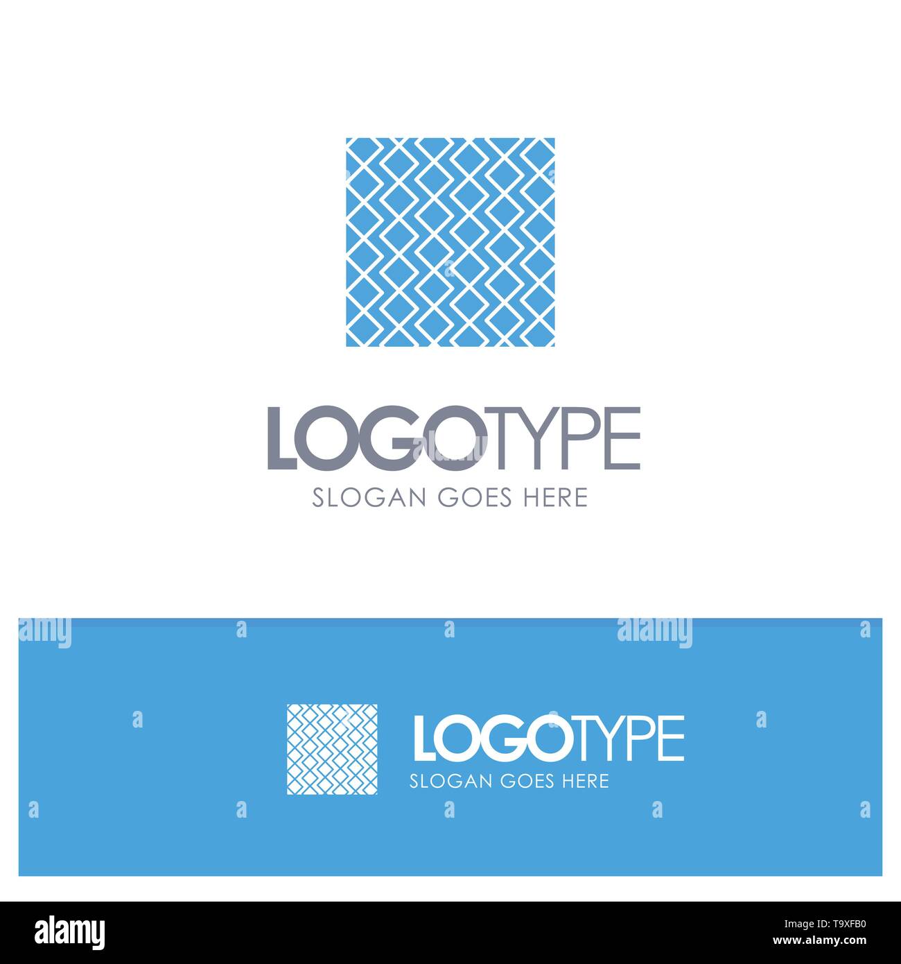 Tile, Floor, Slab, Square, Stripes, Tiles, Wall Blue Solid Logo with