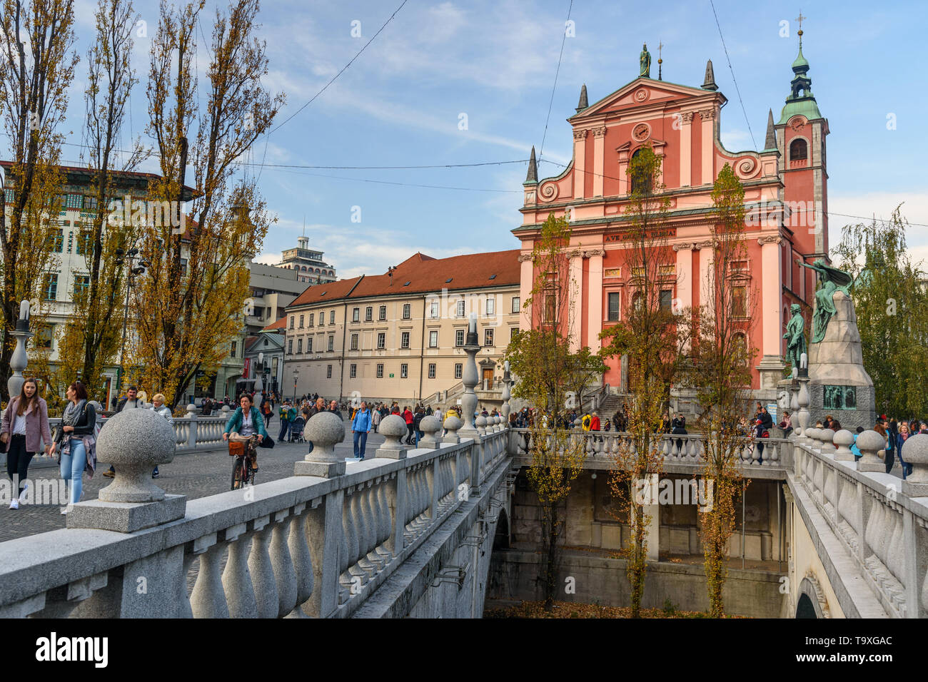 Preseren Square Presernov square in ljubljana hi-res stock photography and images - Alamy