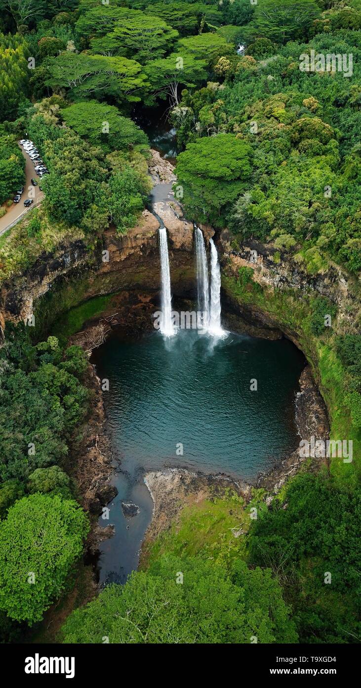 Fantasy Island of the World with Waterfalls Stock Photo - Image of