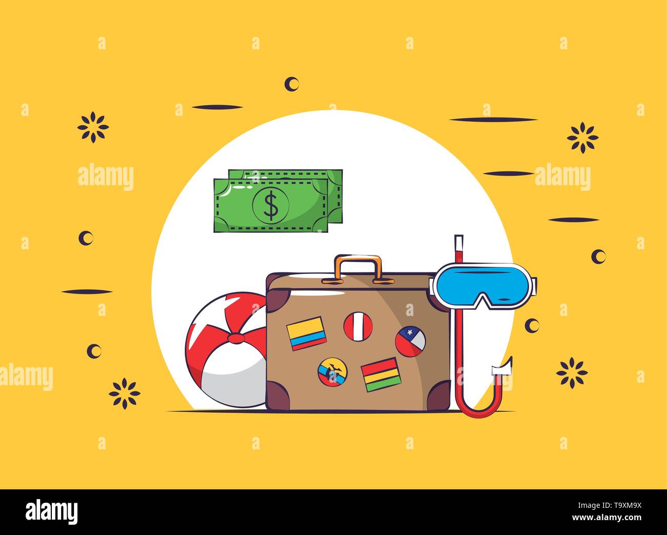 Travel and vacations cartoons Stock Vector Image & Art - Alamy