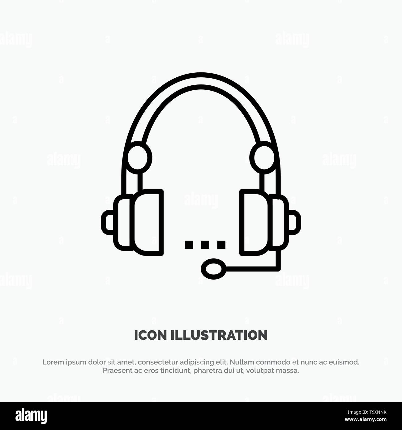 Headset manager Stock Vector Images - Alamy